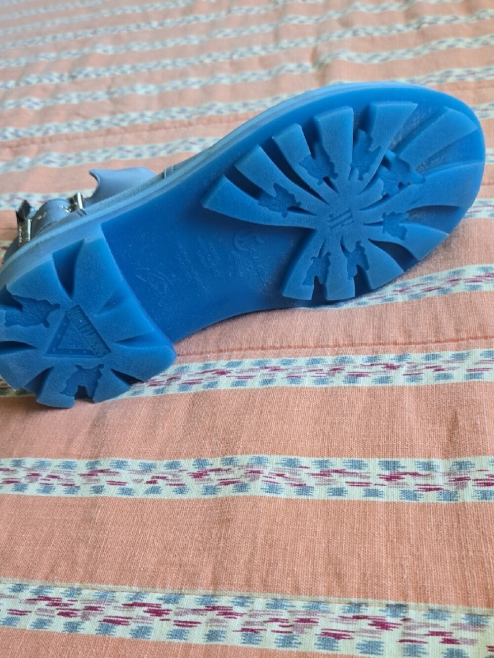John Fluevog No. 30 Buckled Angel Boots In Blue - Picture 5 of 9